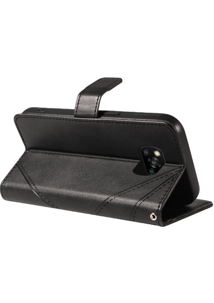 Elmas Dikiş ve Kart Yuvası ile Xiaomi Poco X3/x3 Pro Için Flip Case (Yurt Dışından) modelleri