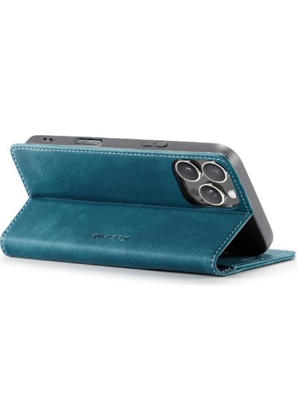 IPhone 16 Için Flip Case Pro Vintage Pu Deri Cüzdan Manyetik Kapatma (Yurt Dışından)