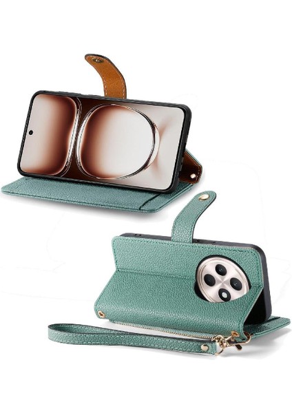 Oppo Oppo 12F Cüzdan Aşk Darbeye Deri Kılıf Fermuar Için Flip Case (Yurt Dışından)