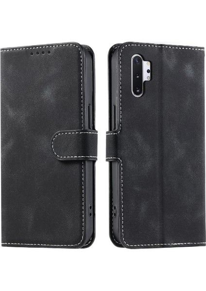 Samsung Galaxy Not 10 Artı Kickstand Pu Deri Cüzdan Kart Için Flip Case (Yurt Dışından)