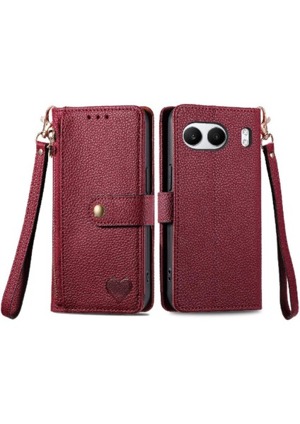 Oneplus Nord 4 Için Flip Case Darbeye Aşk Deri Kılıf Cüzdan Fermuar (Yurt Dışından) fiyatları