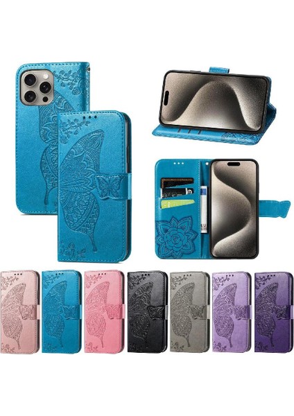 Iphone 16 Için Kılıf Pro Kelebek Kanat Çok Renkli Cüzdan Iş (Yurt Dışından)