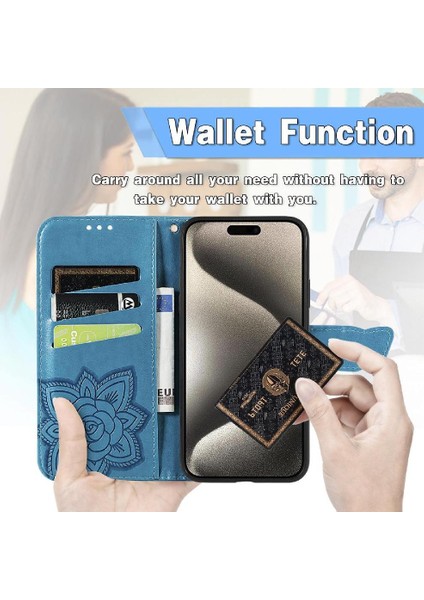 Iphone 16 Için Kılıf Pro Kelebek Kanat Çok Renkli Cüzdan Iş (Yurt Dışından)