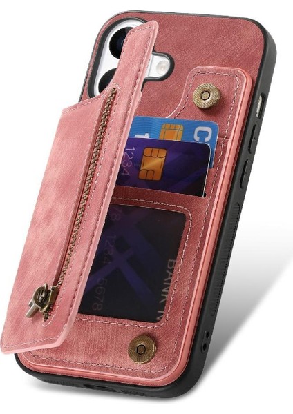 Iphone 16 Için Kılıf Katlanabilir Arka Kapak Standı Fonksiyonu Vintage Fermuar (Yurt Dışından) modelleri
