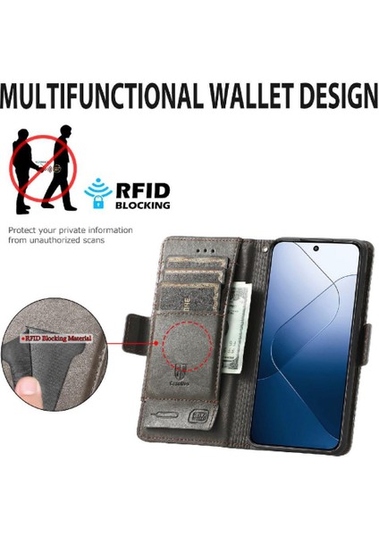 Xiaomi 14T Ekleme Cüzdan Çoklu Kart Yuvası Iş Çok Renkli (Yurt Dışından) modelleri