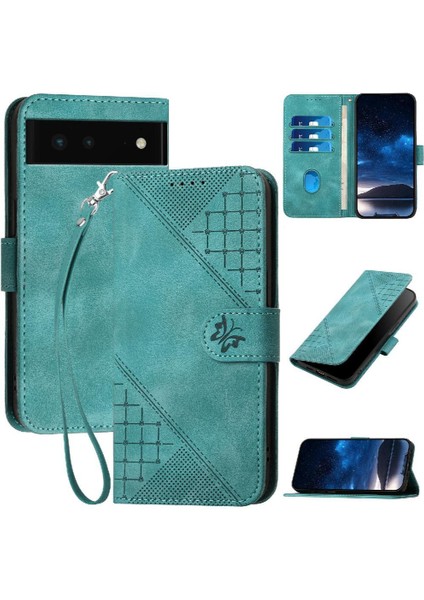 Google Pixel 6 Için Flip Case ve Çıkarılabilir El ile Kredi Kartı Yuvası (Yurt Dışından)