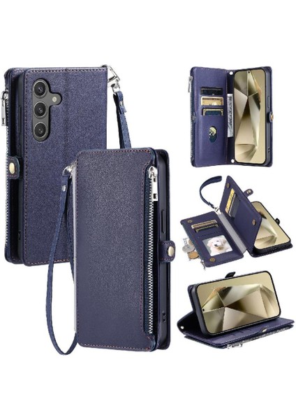 Samsung Galaxy A34 5g 9 Kart Yuvaları Için Crossbody Durumda Cüzdan Fermuar (Yurt Dışından)