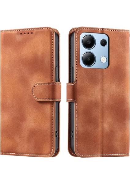 Xiaomi Redmi Not 13 Için Flip Case 4g Pu Deri Manyetik Bilek Kayışı Kart (Yurt Dışından)
