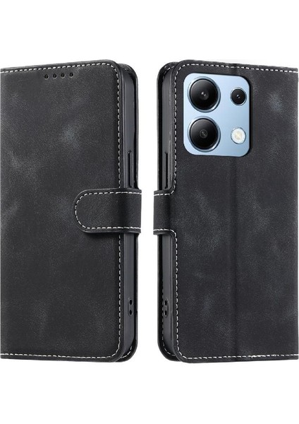 Xiaomi Redmi Not 13 Için Flip Case 4g Pu Deri Manyetik Bilek Kayışı Kart (Yurt Dışından)