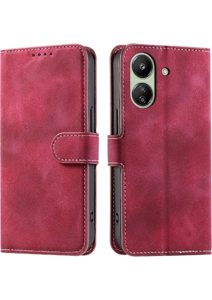 Xiaomi Poco C65 Bilek Kayışı Manyetik Cüzdan Kart Yuvaları Pu Için Flip Case (Yurt Dışından) indirimleri
