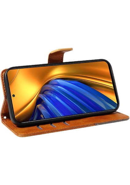 Xiaomi Poco F4 5g Için Flip Case ve Kart Yuvası Yüksek Kaliteli Deri Telefon (Yurt Dışından)