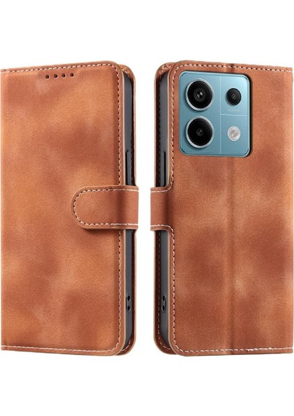 Xiaomi Redmi Not Için Flip Case 13 Pro 5g Kickstand Bilek Kayışı Cüzdan Pu (Yurt Dışından)