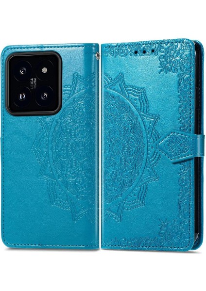 Xiaomi 14T Deri Kılıf Için Flip Case Zarif Desen Basit Iş (Yurt Dışından) fiyatları