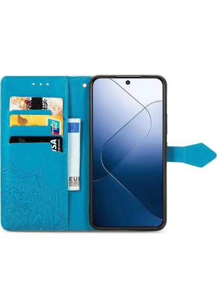 Xiaomi 14T Deri Kılıf Için Flip Case Zarif Desen Basit Iş (Yurt Dışından) fırsatları