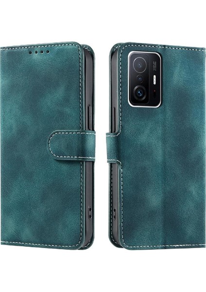 Xiaomi 11T/11T Pro Manyetik Kickstand Pu Deri Cüzdan Kart Için Flip Case (Yurt Dışından)