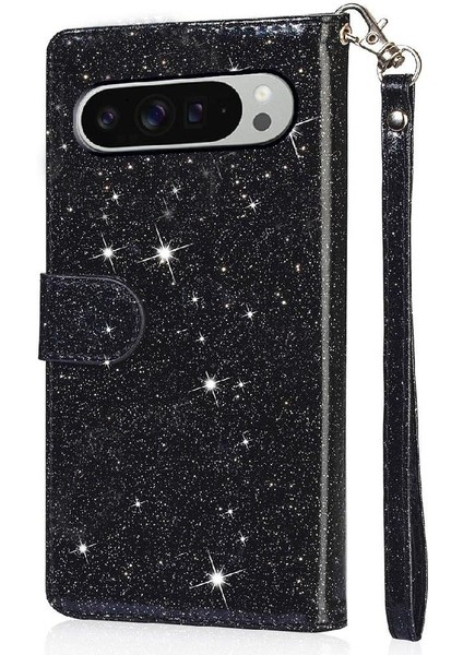 Google Piksel 9/9 Pro Bilek Kayışı Glitter Cüzdan Pu Için Fermuarlı Cebi Durumda (Yurt Dışından) fırsatları