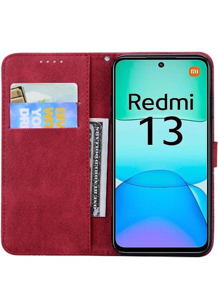 Xiaomi Poco M6 4g Için Flip Case Cüzdan Manyetik Closu Pu Deri Büyük Kart (Yurt Dışından)