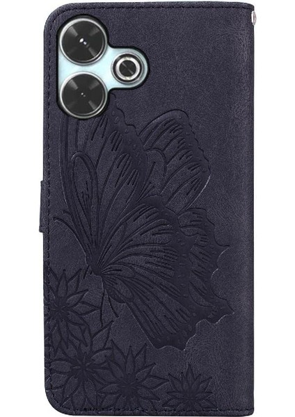 Xiaomi Poco M6 4g Için Flip Case Cüzdan Manyetik Closu Pu Deri Büyük Kart (Yurt Dışından)