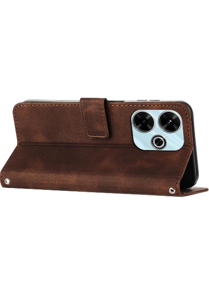Xiaomi Poco M6 4g Kickstand Kart Ekleme Cüzdan Pu Deri Için Flip Case (Yurt Dışından) fiyatları