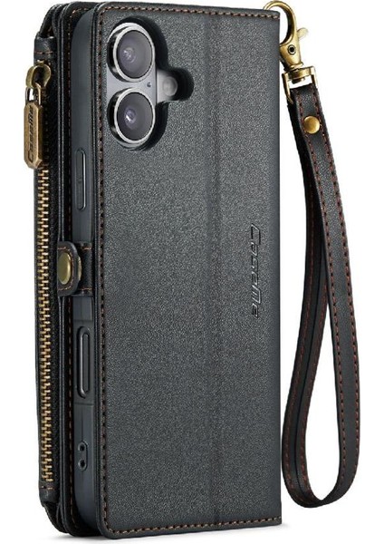 IPhone 16 Için Crossbody Durumda Artı Kart Tutucu Kılıf Cüzdan Cüzdan Kılıf Için (Yurt Dışından)