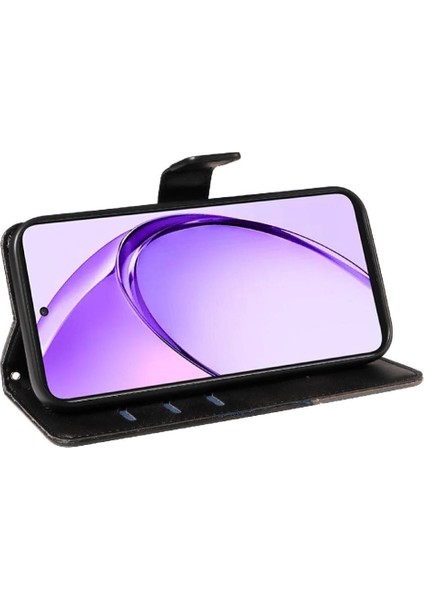 Oppo A3 Pro 5g Deri Telefon Koruma Kılıfı ve Kart Yuvası Için Flip Case (Yurt Dışından)