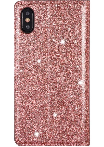 IPhone Xs Max Pu Deri Flip Case Cüzdan Kart Için Glitter Flip Case (Yurt Dışından) fırsatları