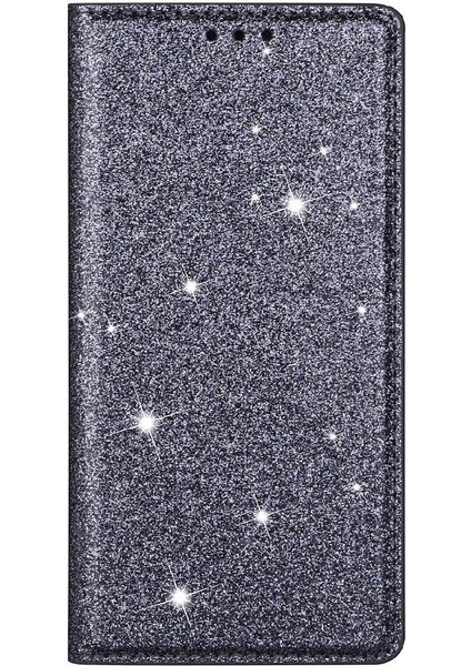 MY Boutique1 Samsung Galaxy S22 Artı 5g Manyetik Kapatma Kartı Pu Için Glitter Flip Case (Yurt Dışından)