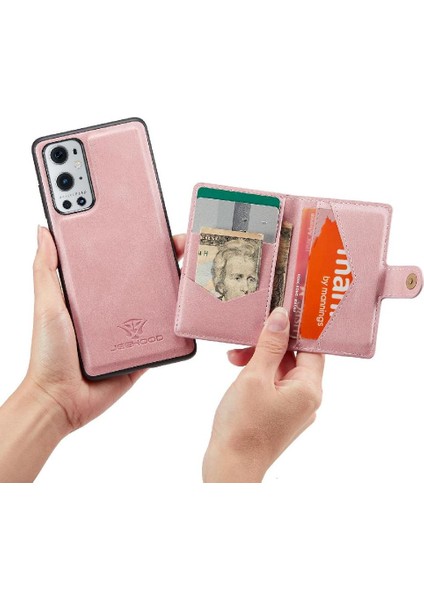 Oneplus 9 Pro Için Kılıf Standı Ayrılabilir Manyetik Tasarım Cardholder Magsafe (Yurt Dışından)