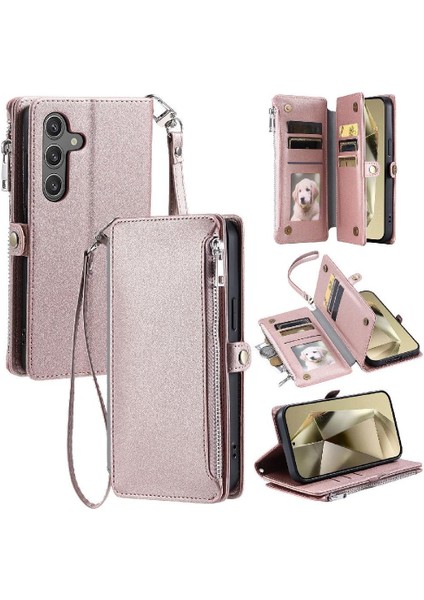 Samsung Galaxy A15 Için Crossbody Durumda 4g/5g 9 Kart Yuvaları Uzun Kordon Yuvası (Yurt Dışından)