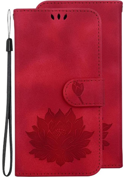 Tecno Spark 20 Pro Artı 4g Cüzdan Kickstand Kabartma Lotus Için Flip Case (Yurt Dışından)