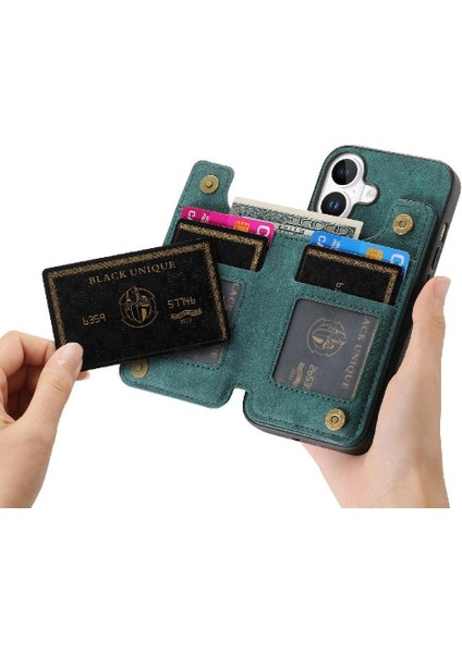 Iphone 16 Için Kılıf Katlanabilir Arka Kapak Standı Fonksiyonu Vintage Fermuar (Yurt Dışından) fiyatları