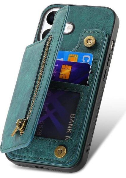 Iphone 16 Için Kılıf Katlanabilir Arka Kapak Standı Fonksiyonu Vintage Fermuar (Yurt Dışından) indirimleri