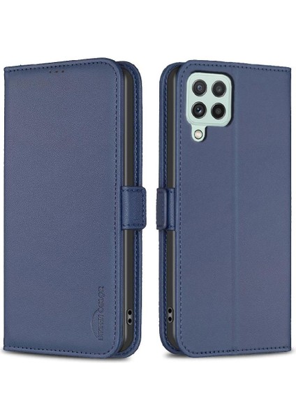Samsung Galaxy A12 Manyetik Kart Yuvaları Tutucu Darbeye Dayanıklı Tpu Için Flip Case (Yurt Dışından)