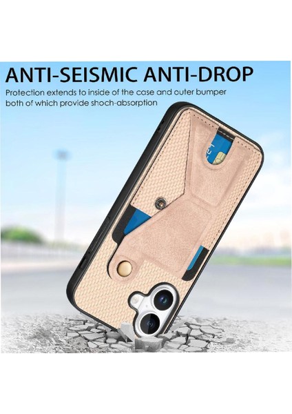 Iphone 16 Için Kılıf Braketi Standı Fonksiyonu Kart Sahibi Manyetik Tasarım (Yurt Dışından) indirimleri