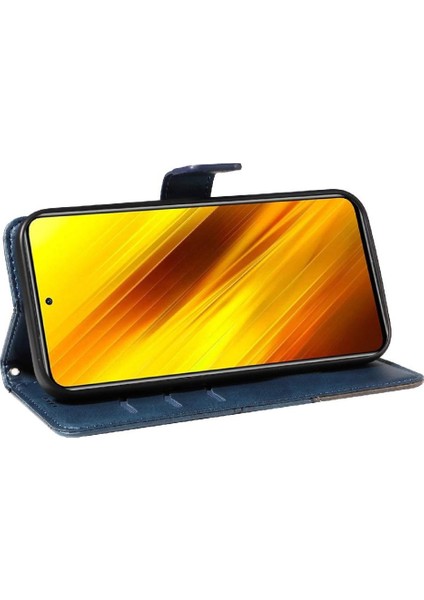 Elmas Dikiş ve Kart Yuvası ile Xiaomi Poco X3/x3 Pro Için Flip Case (Yurt Dışından) modelleri