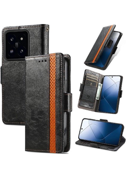 Xiaomi 14T Ekleme Cüzdan Çoklu Kart Yuvası Iş Çok Renkli (Yurt Dışından)