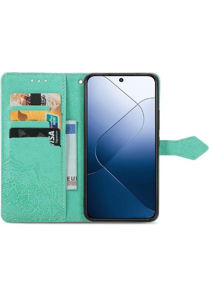 Xiaomi 14T Pro Için Flip Case Zarif Desen Kapak Çevirin Deri Kılıf (Yurt Dışından) modelleri