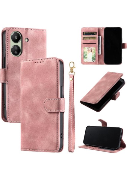 Xiaomi Redmi Için Flip Case Xiaomi 4g Bilek Kayışı Kickstand Cüzdan Kart Yuvaları (Yurt Dışından)