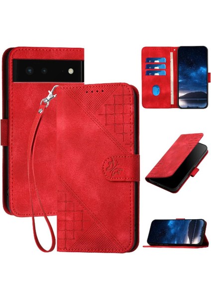 Google Pixel 6 Için Flip Case ve Çıkarılabilir El ile Kredi Kartı Yuvası (Yurt Dışından)