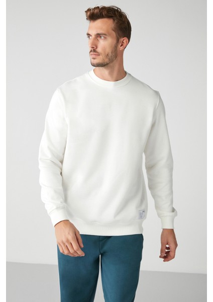 Marıno Erkek Beyaz Sweatshirt