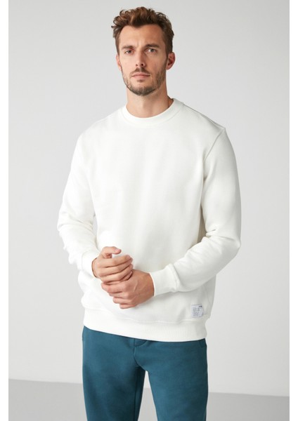 Marıno Erkek Beyaz Sweatshirt