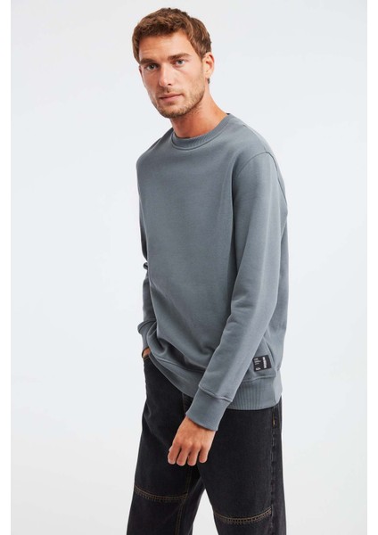 Marıno Erkek Koyu Gri Sweatshirt modelleri