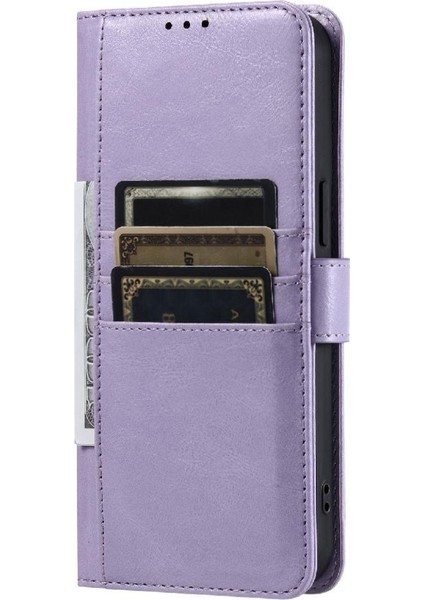 Xiaomi Poco M6 4g 6 Kart Yuvaları Için Flip Case Pu Deri Cüzdan Kickstand (Yurt Dışından)