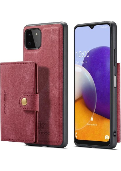 Samsung Galaxy A22 5g Cardholder Magsafe Ayrılabilir Manyetik Kılıf (Yurt Dışından)
