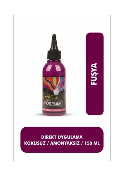 Bboxygen Fuşya Bitkisel Içerikli Renkli Saç Boyası 150 Ml | Color Touch