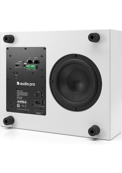 Business Sub-1 Beyaz Aktif Kablosuz Subwoofer 1.9 GHZ