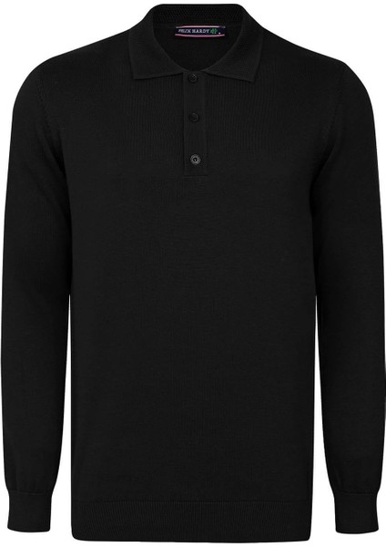 Erkek Polo Yaka Uzun Kollu Kazak