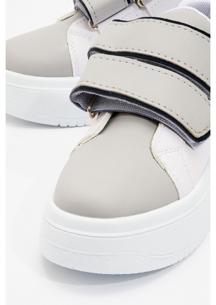 Cırtlı Kadın Spor Ayakkabı Beyaz Füme Mavi modelleri