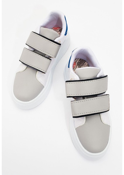 Cırtlı Kadın Spor Ayakkabı Beyaz Füme Mavi indirimleri