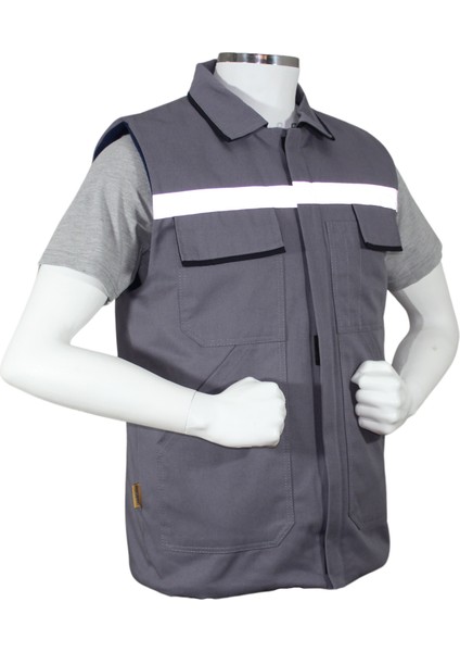 Basic Gabardin Yelek Kışlık Gri fiyatları